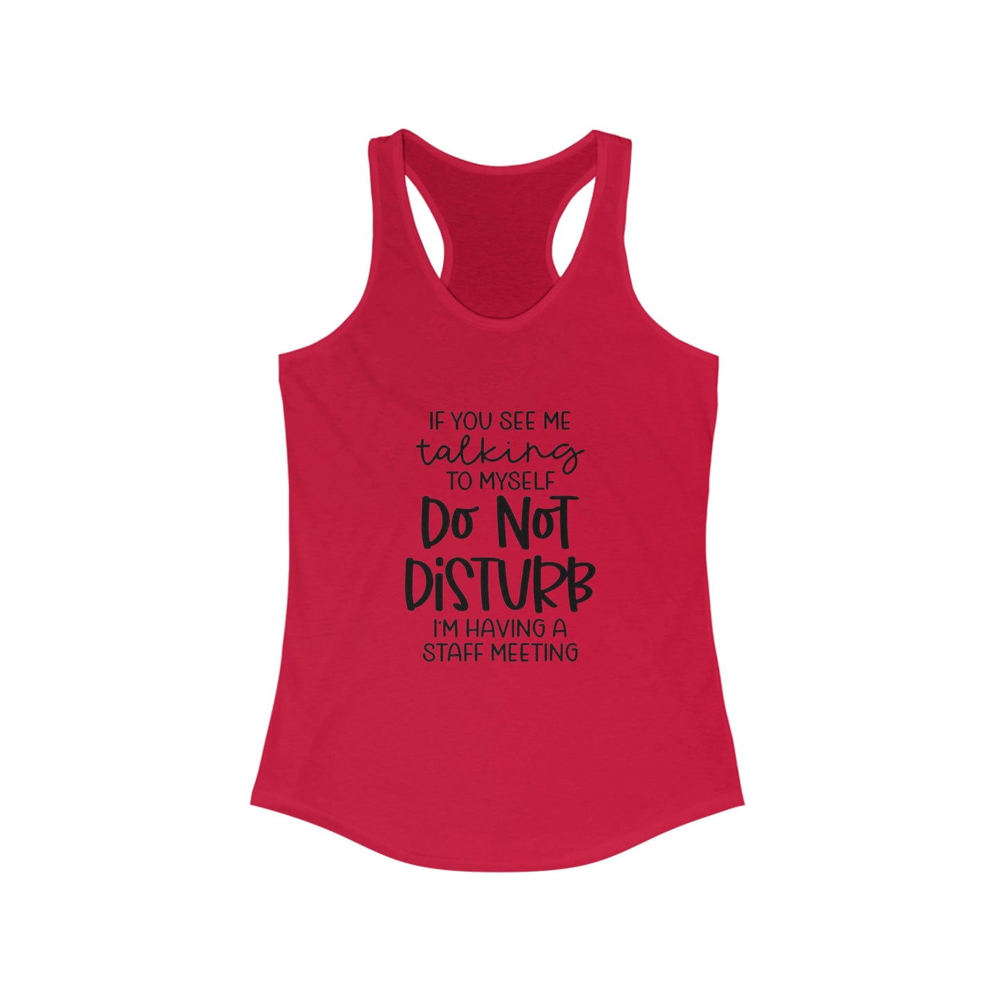 Staff Meeting Racerback Tank