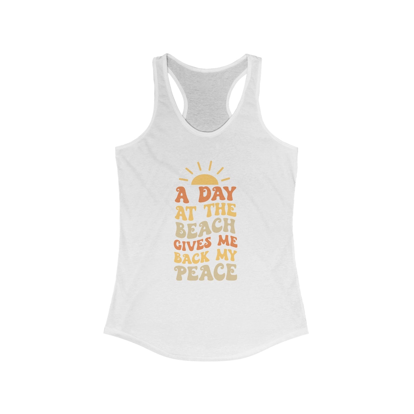 Gives Me Back My Peace Women's Ideal Racerback Tank