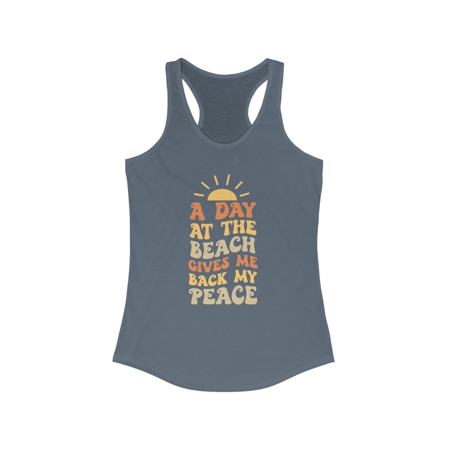 Gives Me Back My Peace Women's Ideal Racerback Tank