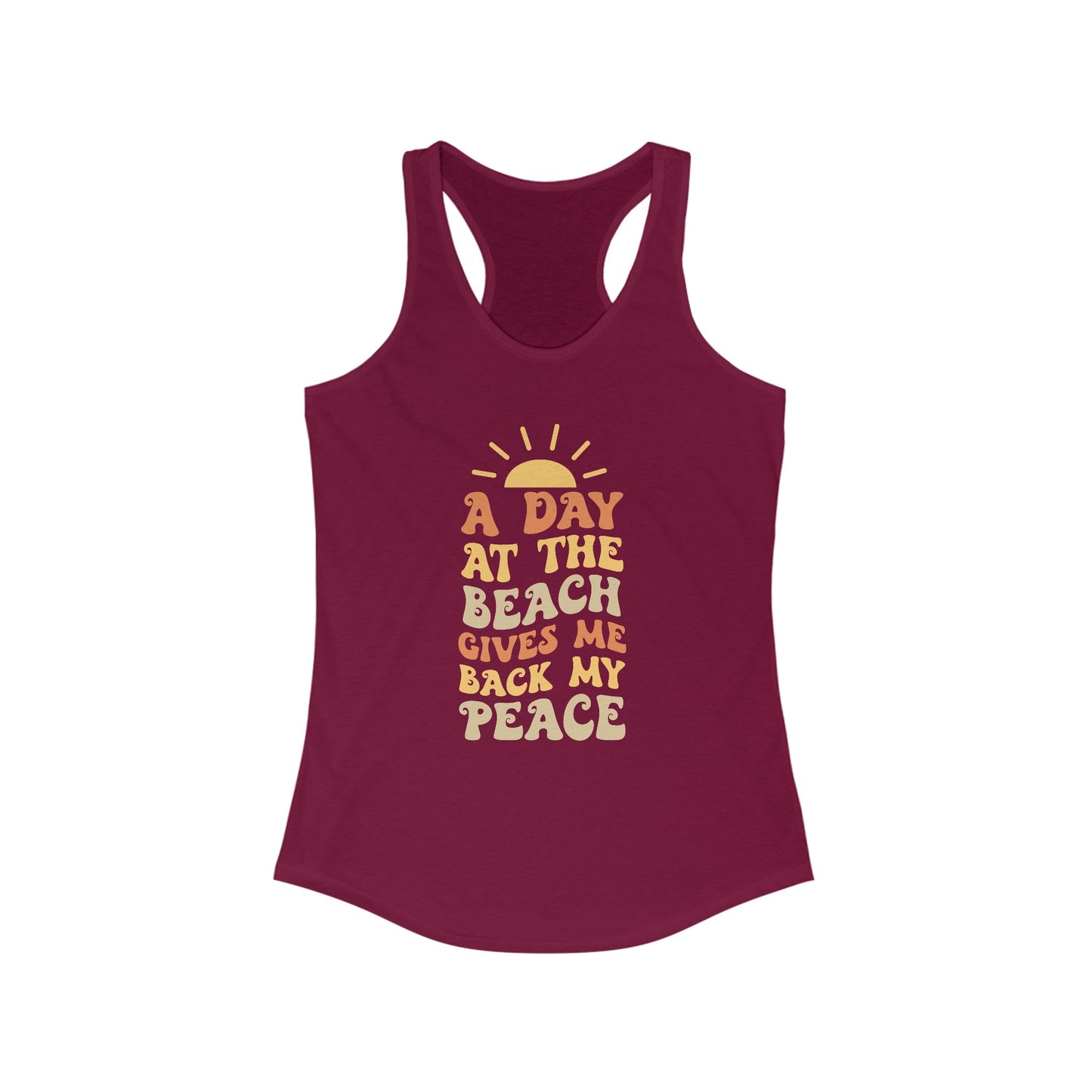 Gives Me Back My Peace Women's Ideal Racerback Tank