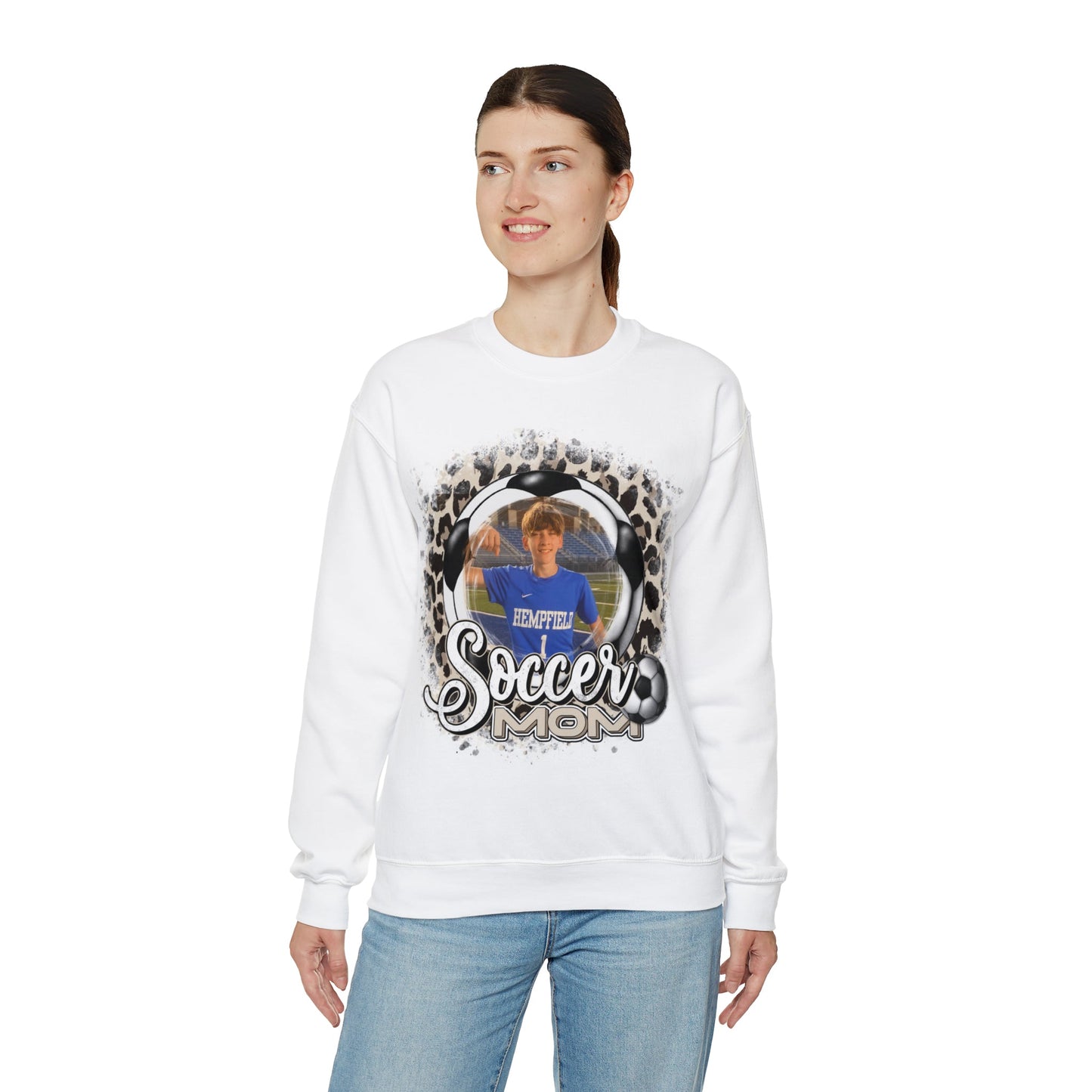 Custom Soccer Mom Heavy Blend™ Crewneck Sweatshirt