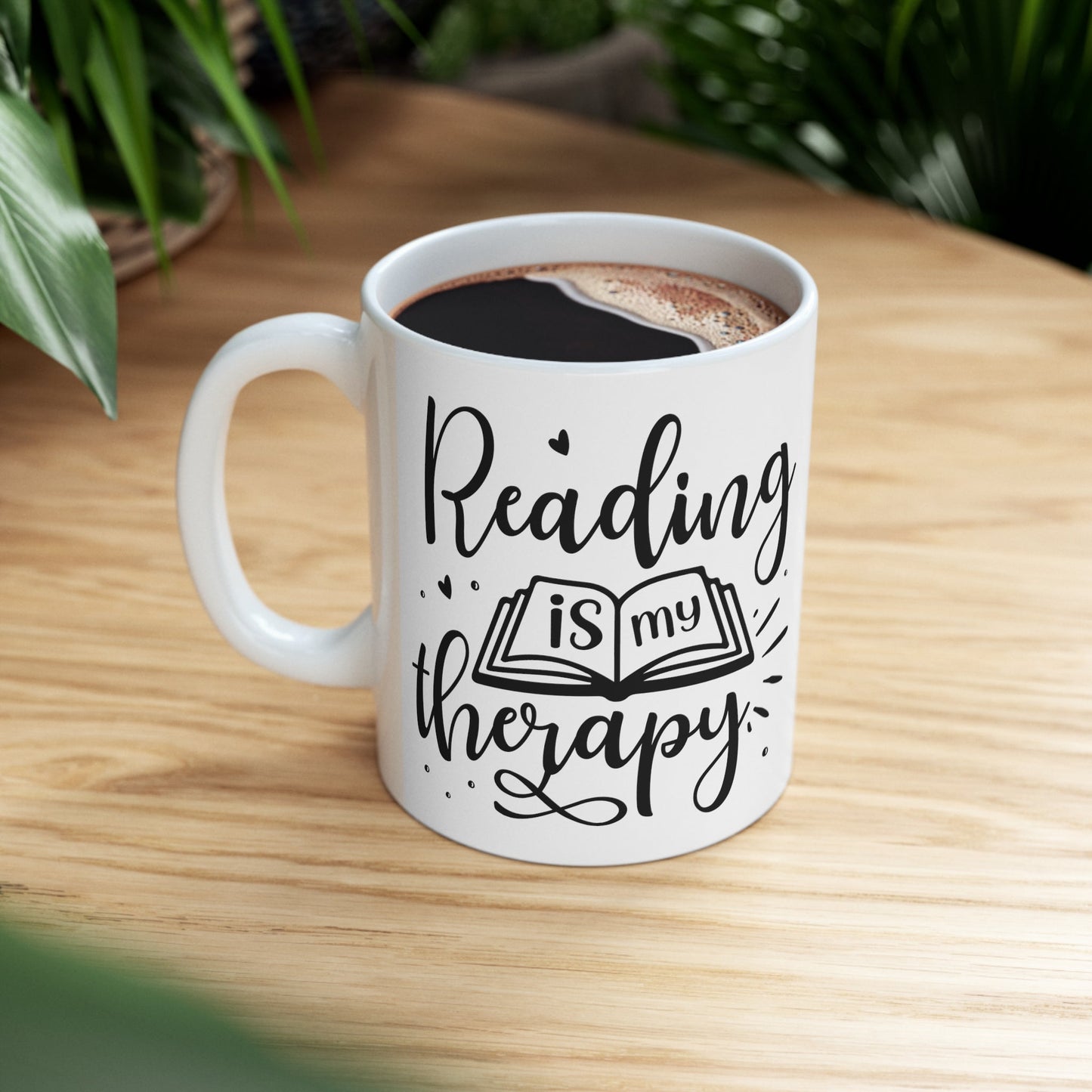 Reading is my Therapy Ceramic Mug 11oz