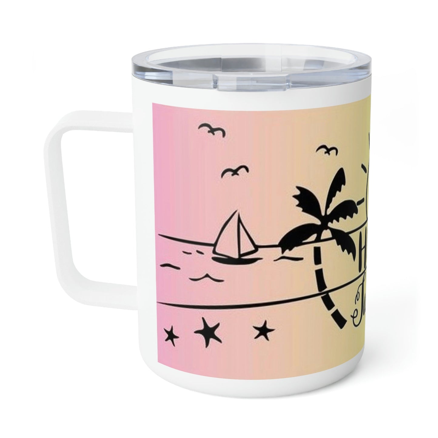 Hello Summer- Insulated Coffee Mug, 10oz