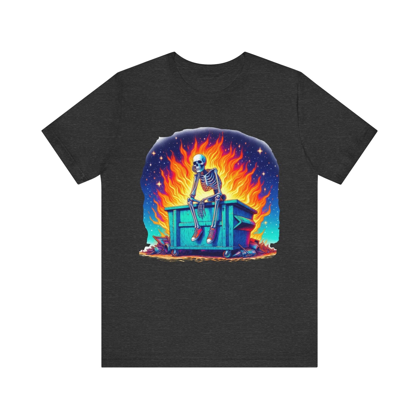 Skellie Dumpster Fire Jersey Short Sleeve Tee