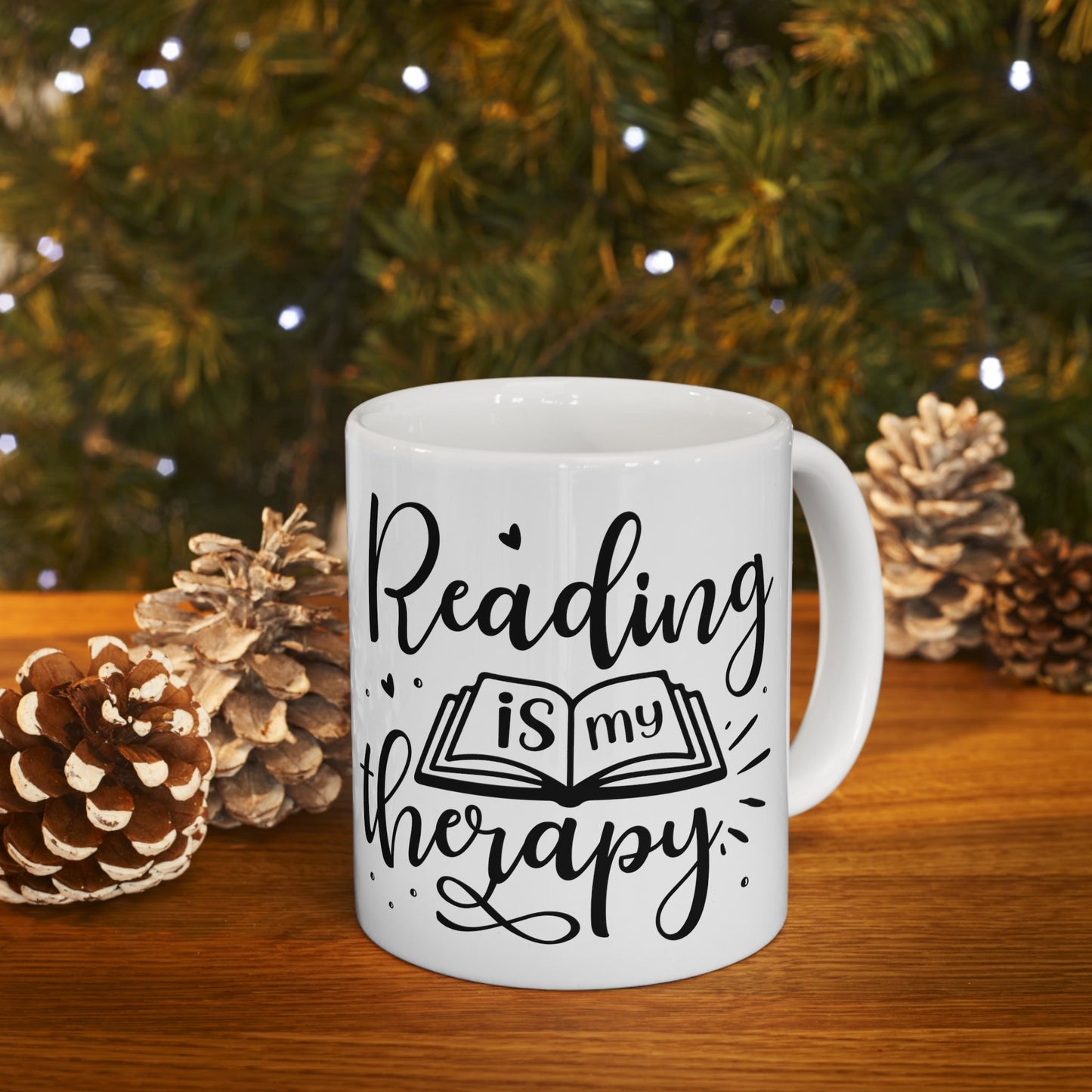 Reading is my Therapy Ceramic Mug 11oz