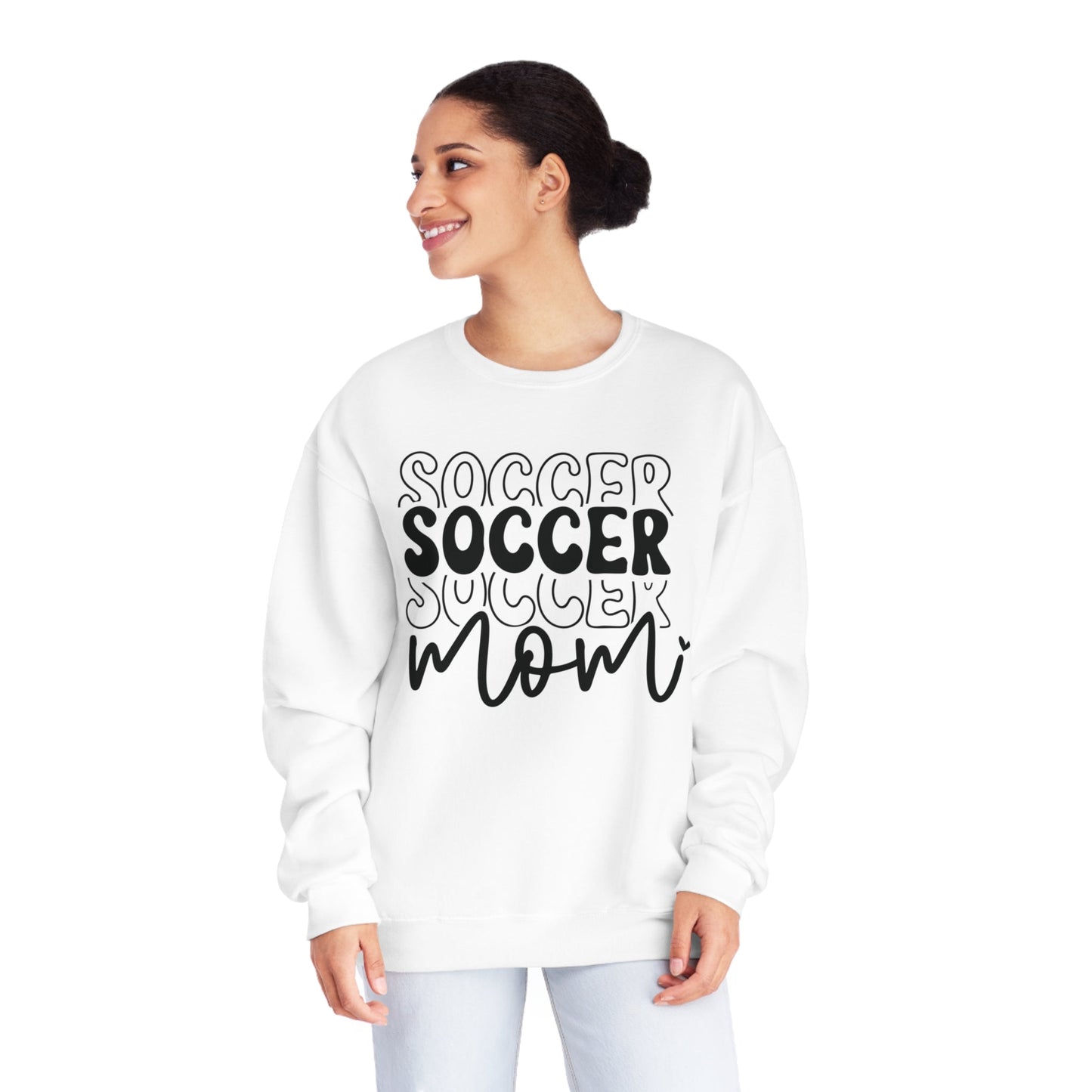 Stacked Soccer Mom NuBlend® Crewneck Sweatshirt