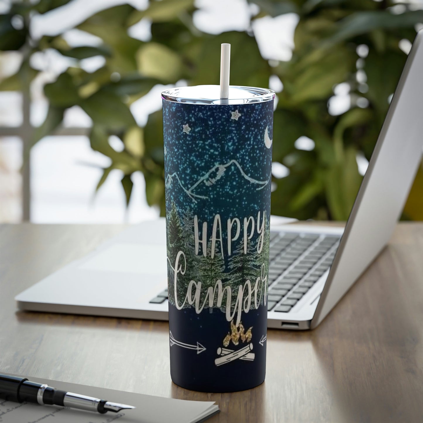 Happy Camper - Skinny Tumbler