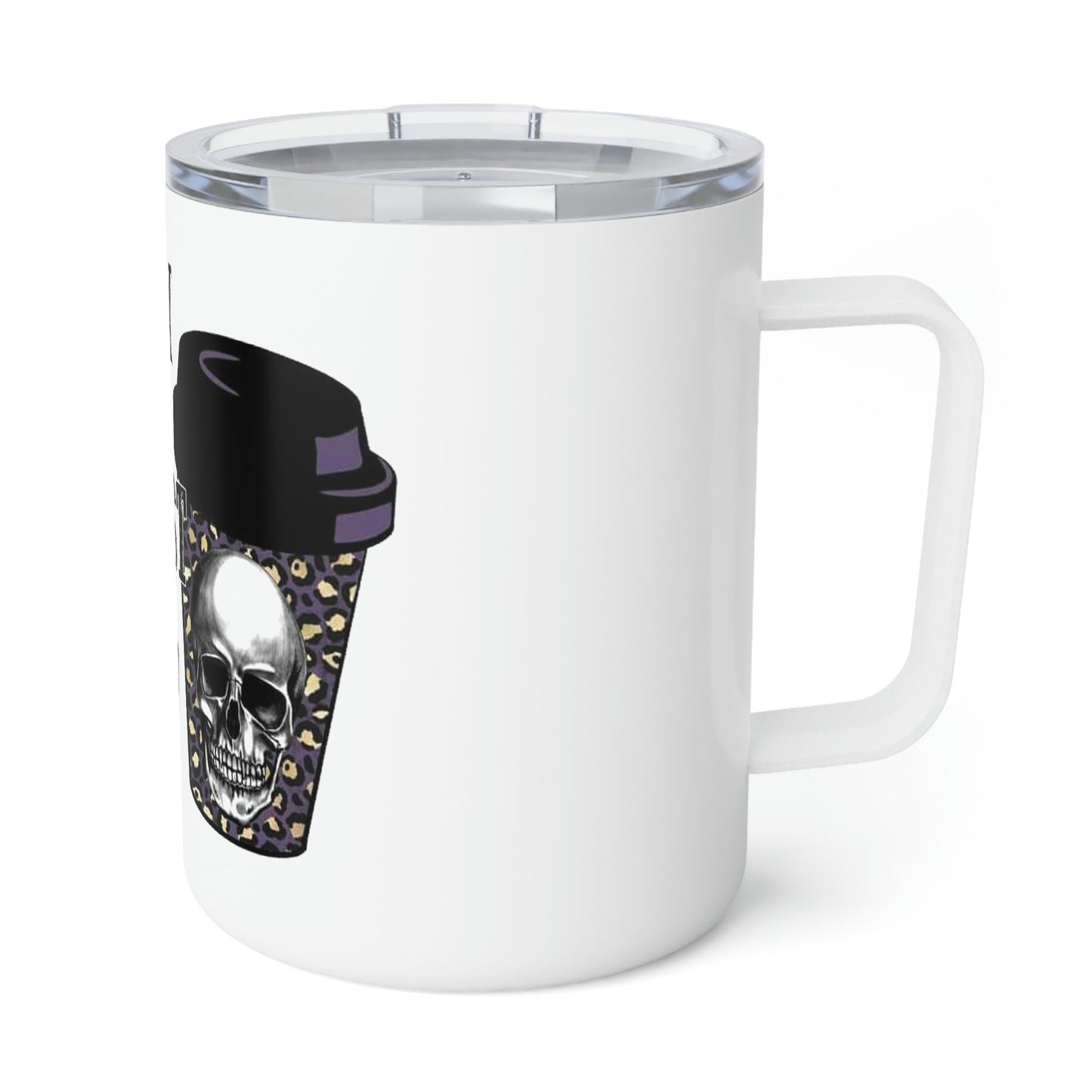 Black Just Like My Soul- Insulated Coffee Mug, 10oz