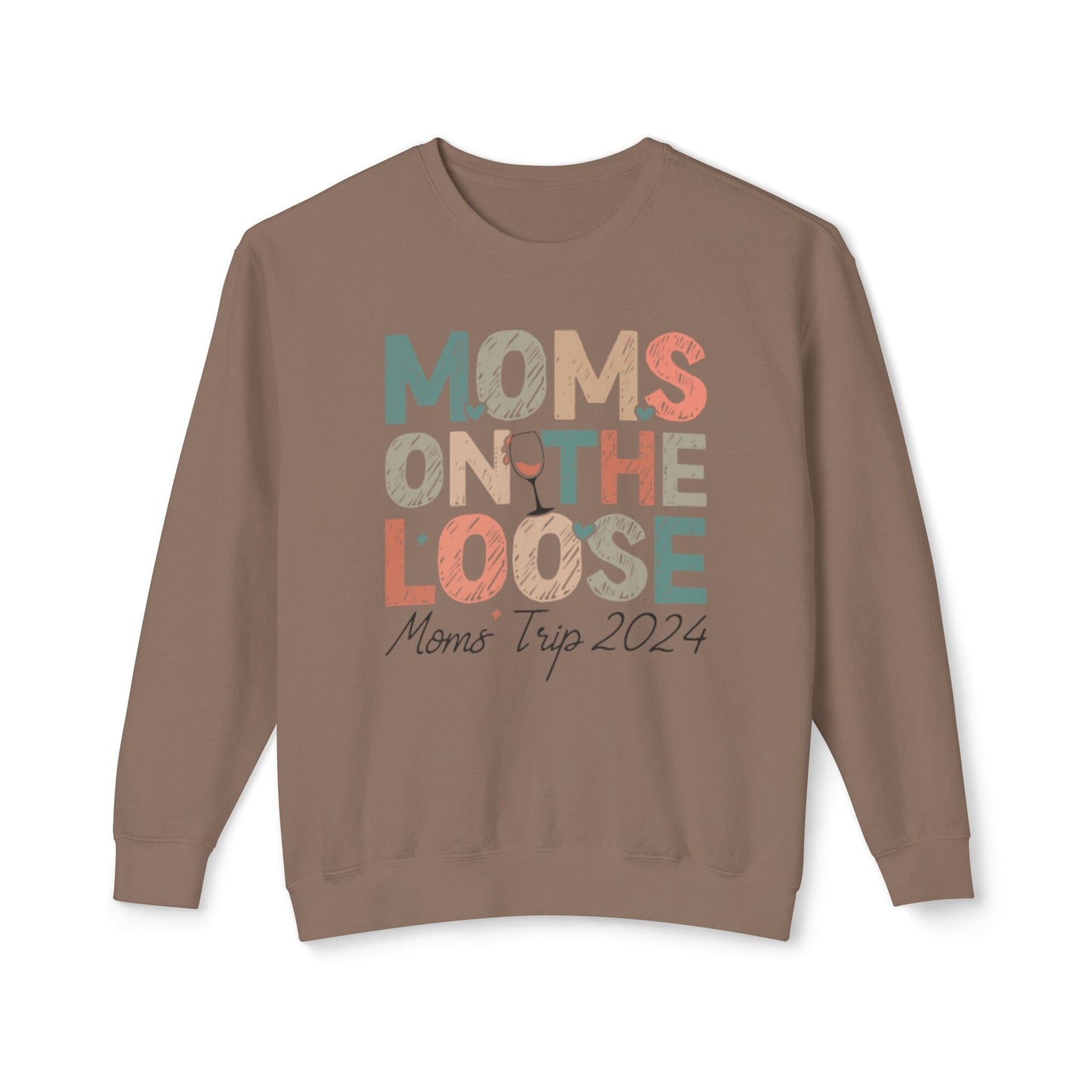 Moms On The Loose 2024 Lightweight Crewneck Sweatshirt