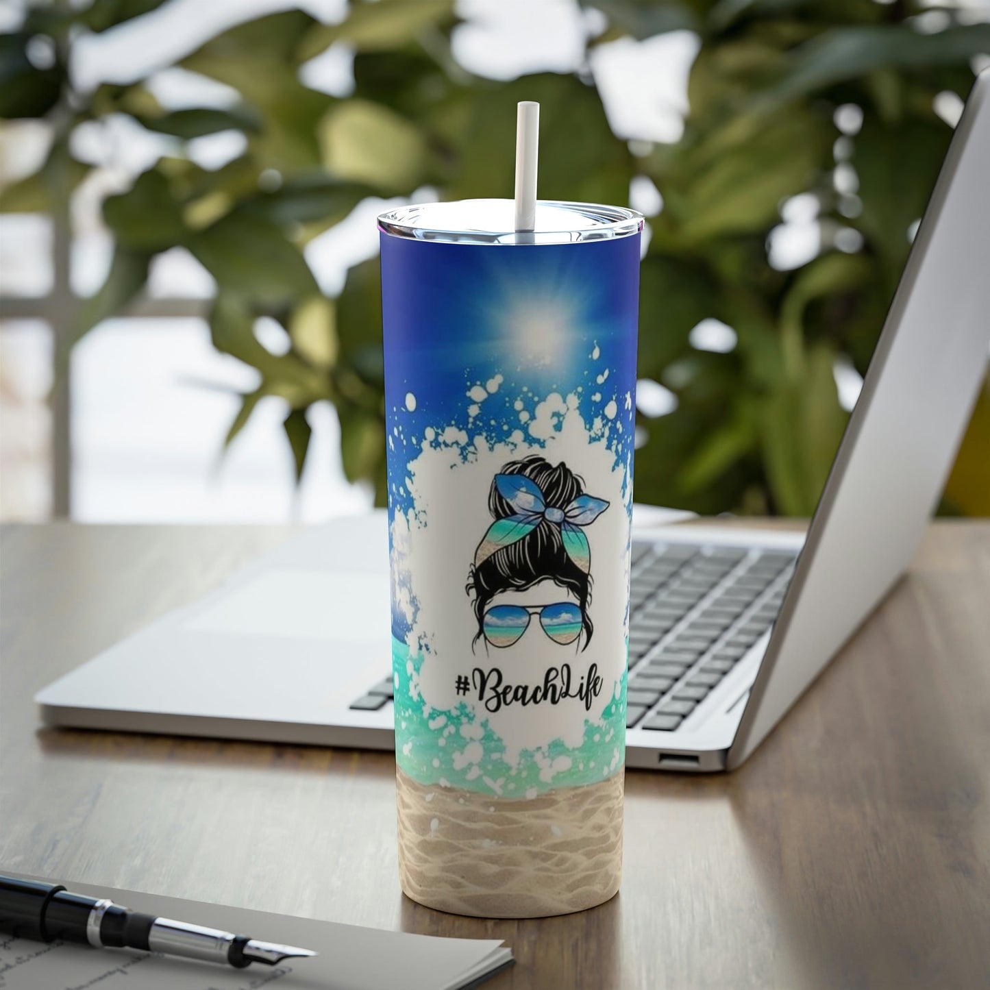 Beach Life - Skinny Tumbler