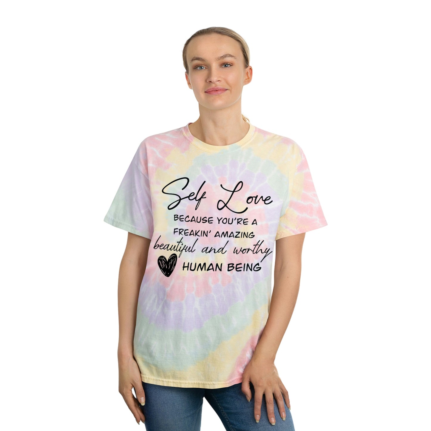 Self Love Spiral Tie-Dye Tee