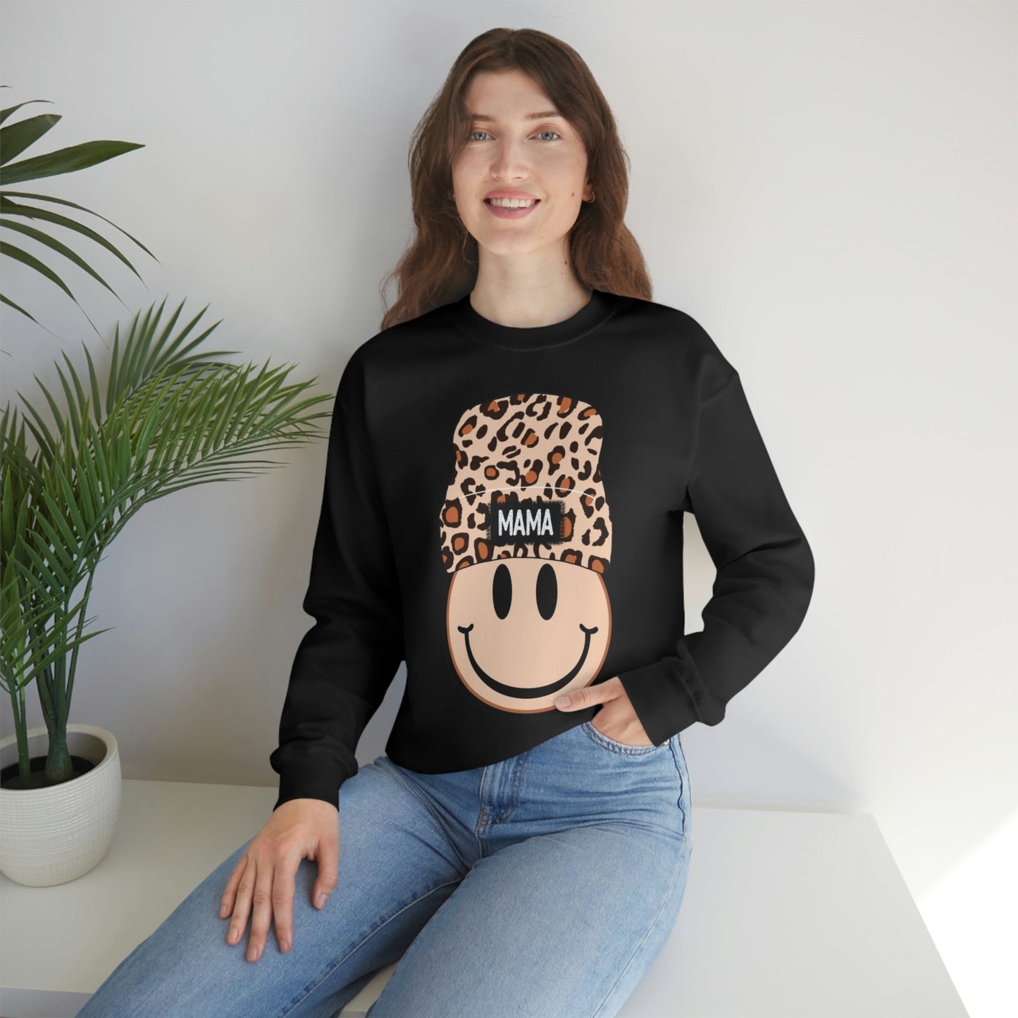 Smiley Mama Beanie Sweatshirt