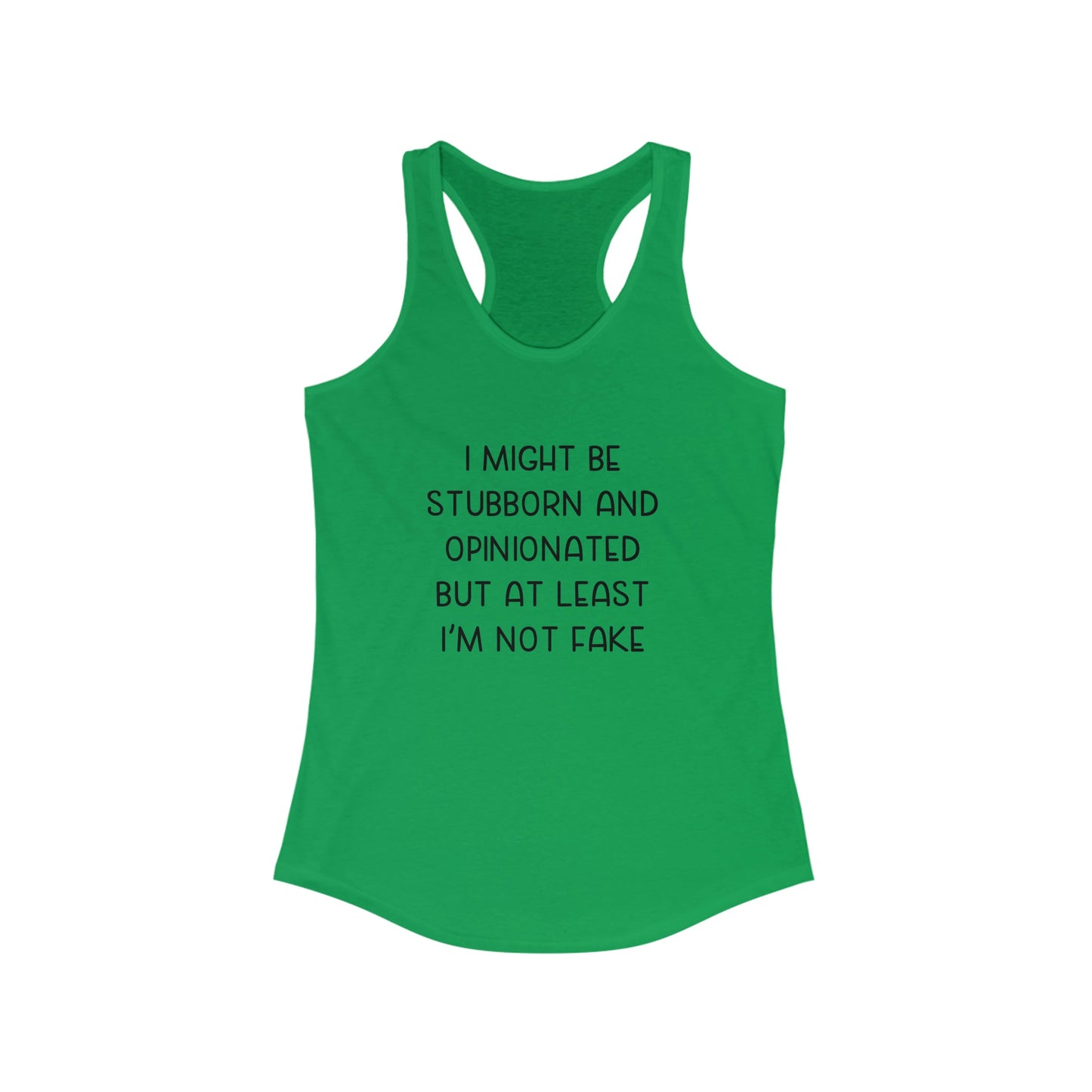 Not Fake Racerback Tank