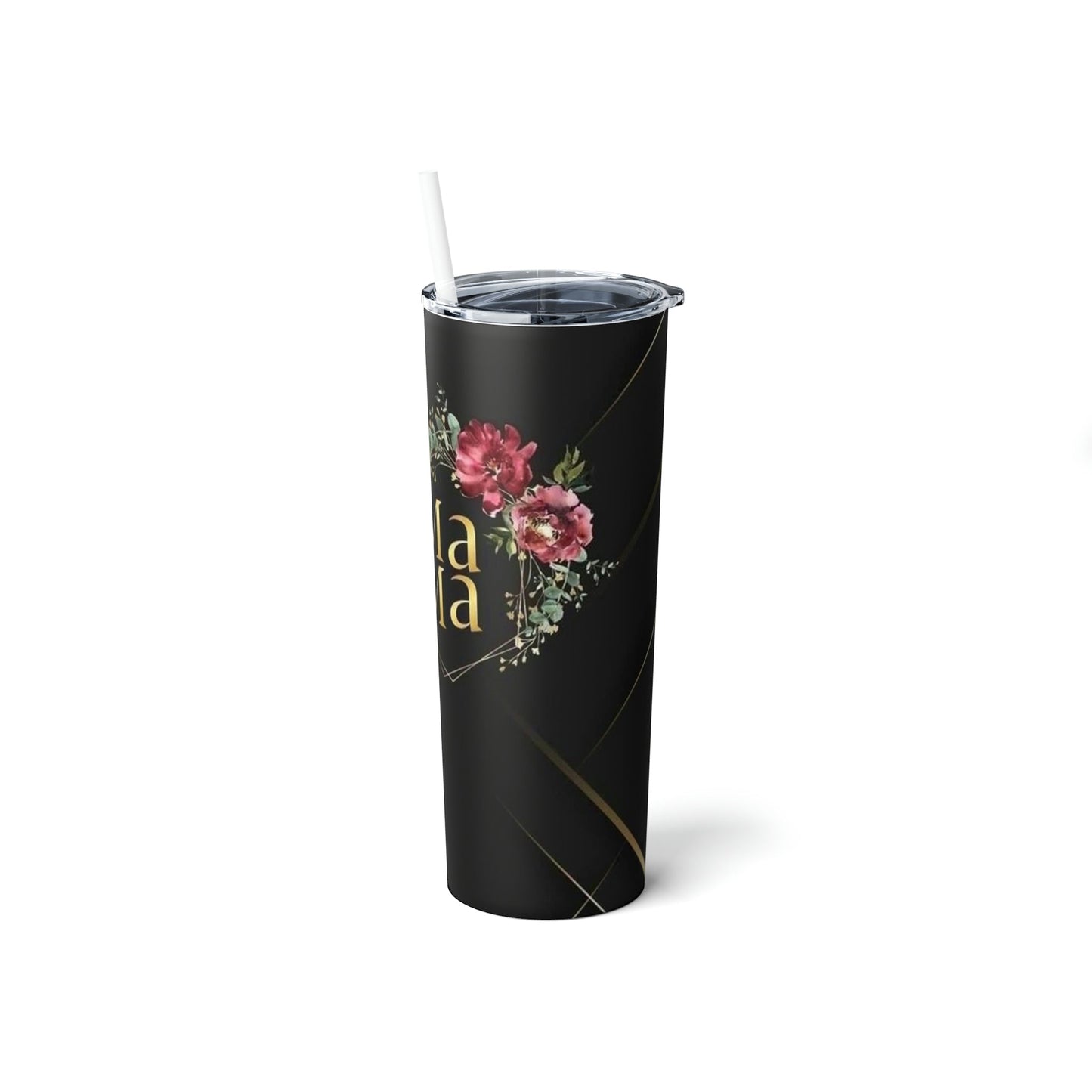 Floral Mama Skinny Tumbler