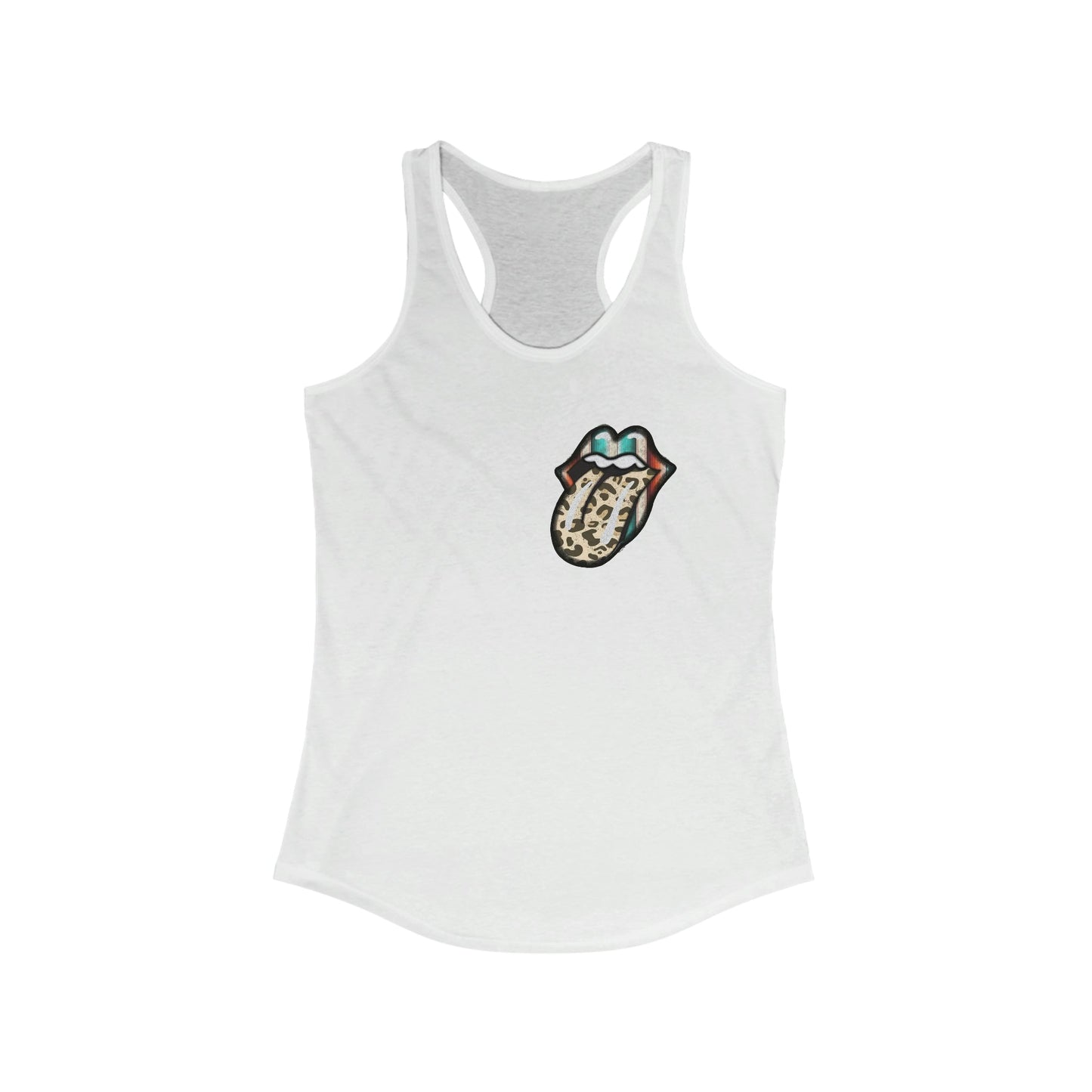 Serape and Leopard Mouth Racerback Tank