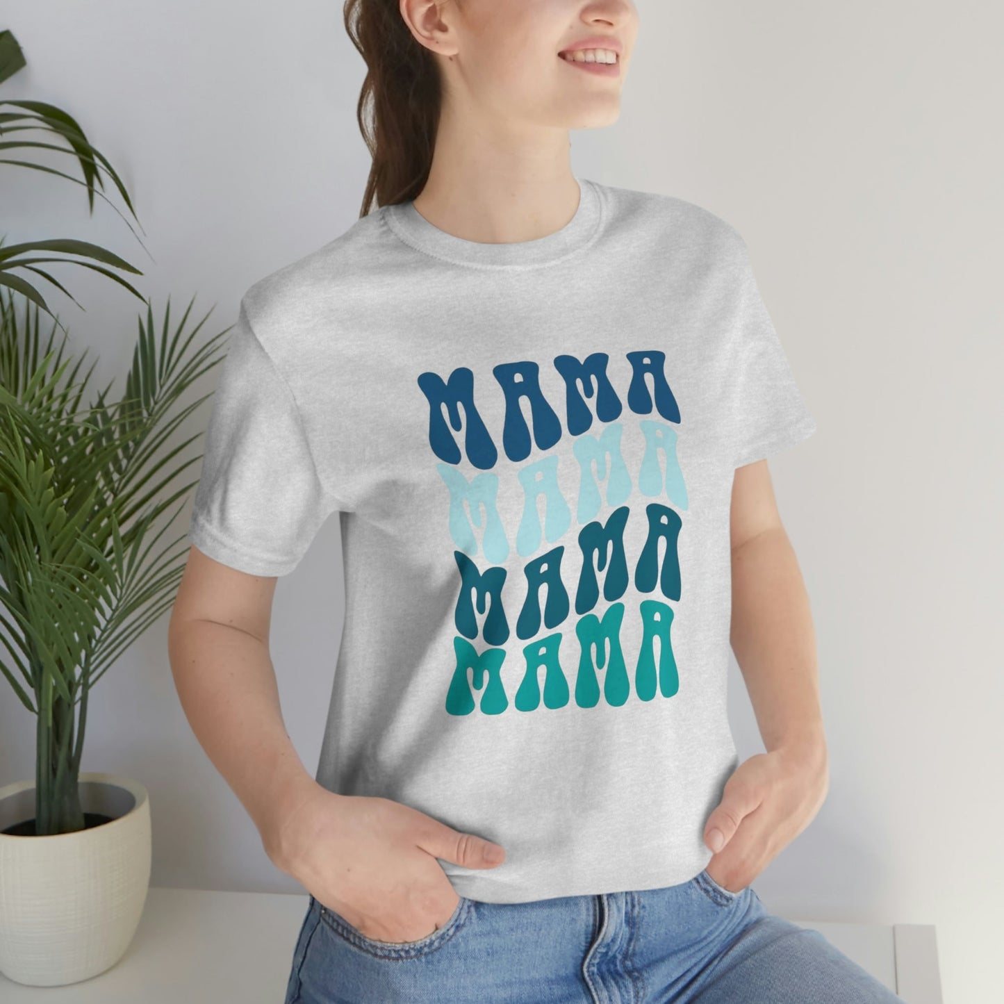 Retro Stacked Blue Mama