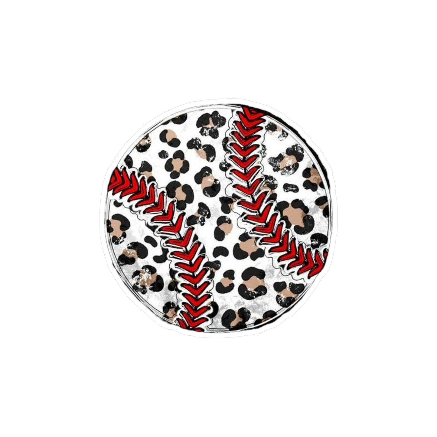 Leopard Baseball Sticker