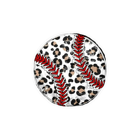 Leopard Baseball Sticker