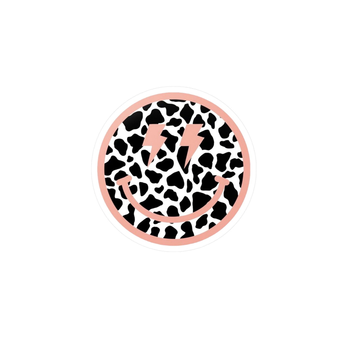 Cowhide Smiley Sticker