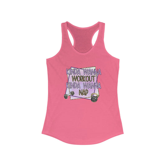 Kinda Wanna Workout Racerback Tank