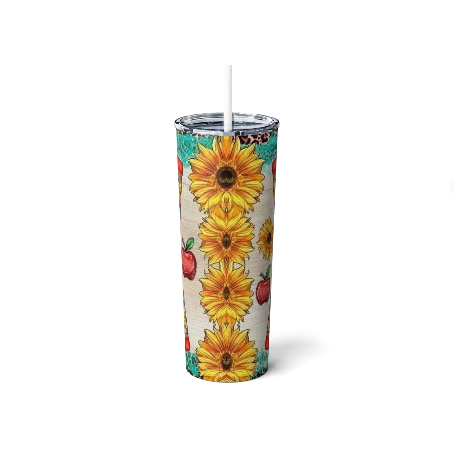 Teacher Sunflower Skinny Tumbler 20oz