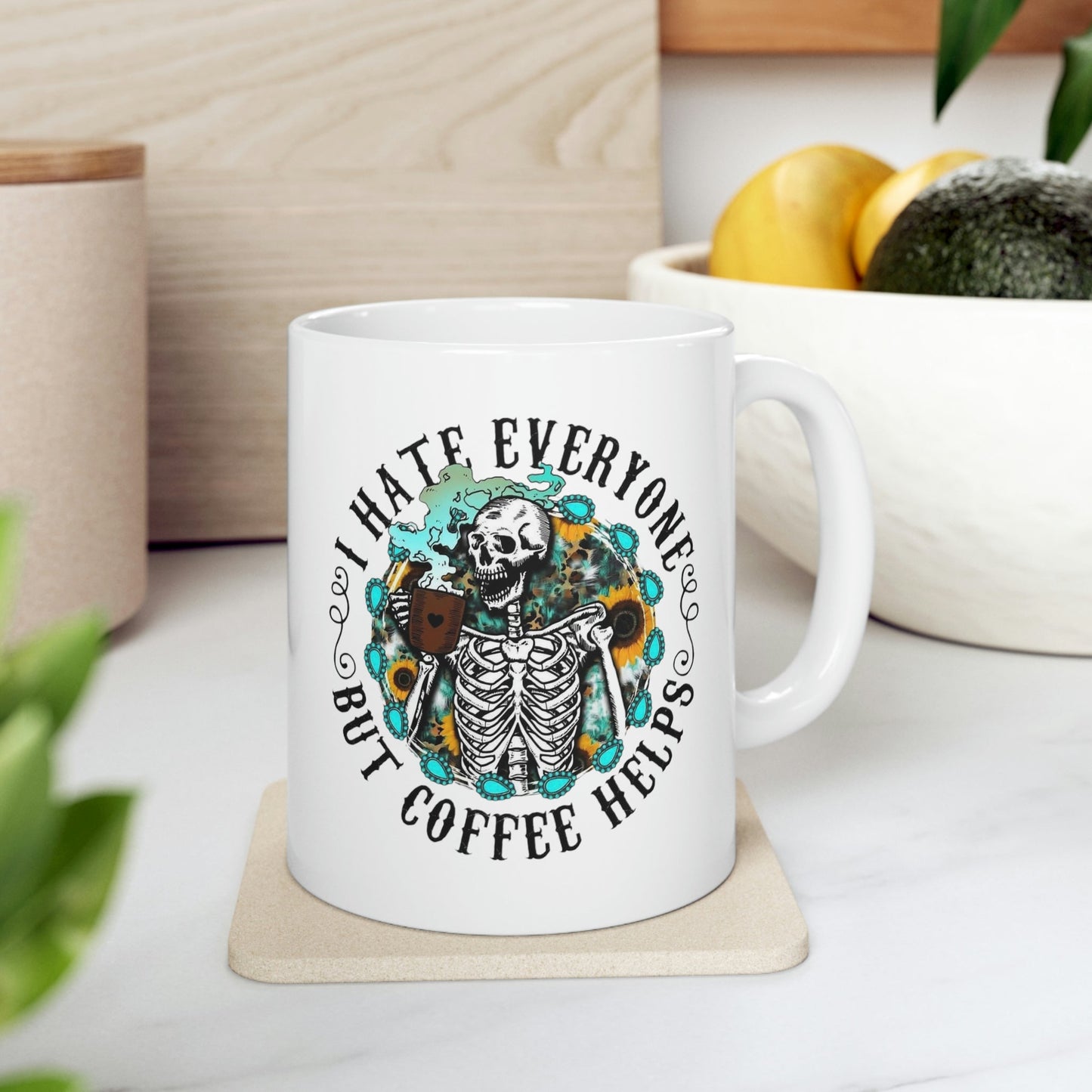 But Coffee Helps Ceramic Mug 11oz