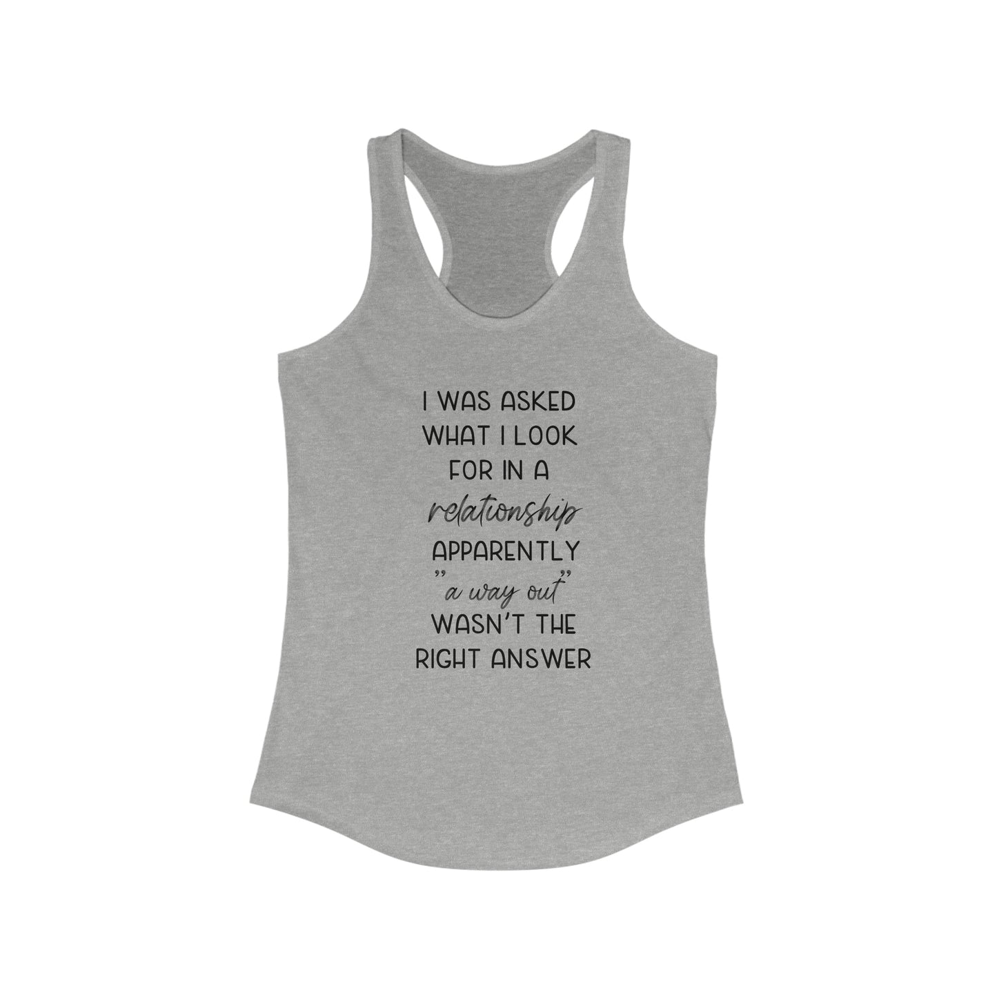 Wrong Answer Racerback Tank