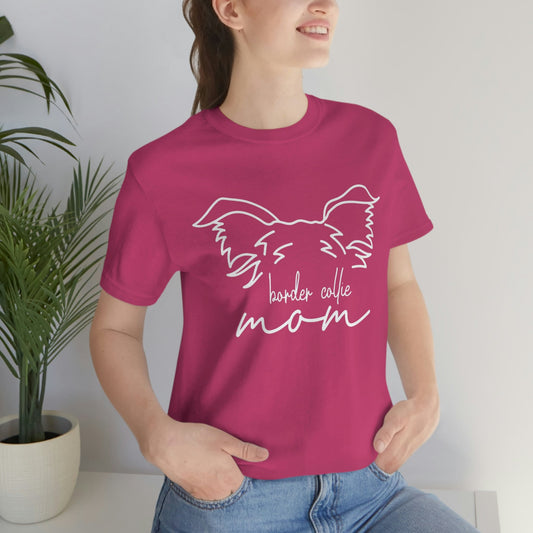 Border Collie Mom -White