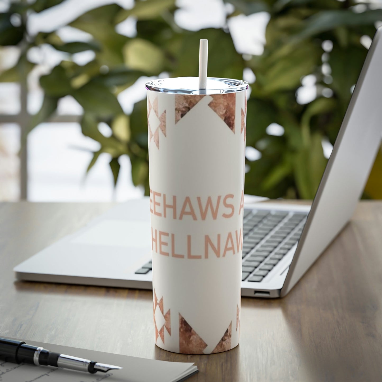 Yeehaws and Hellnaws Skinny Tumbler