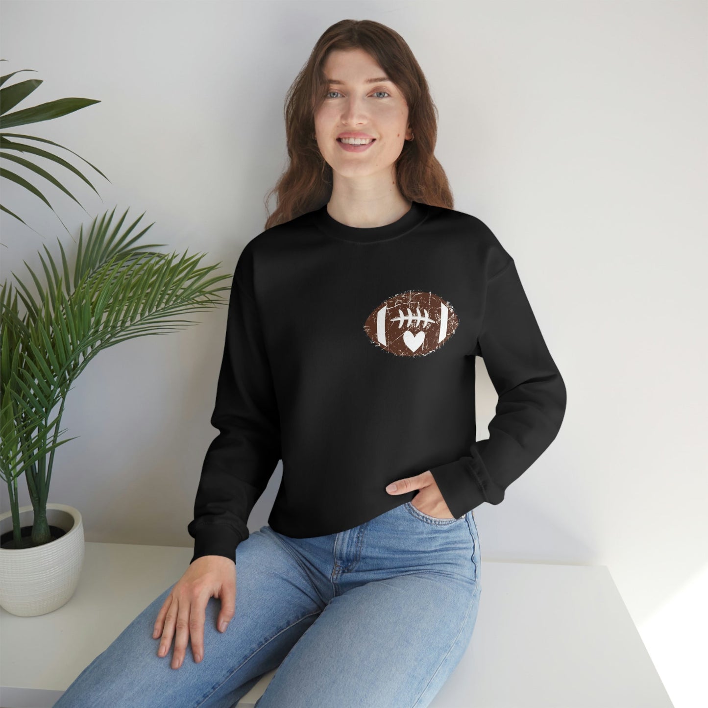 Football Heart Sweatshirt