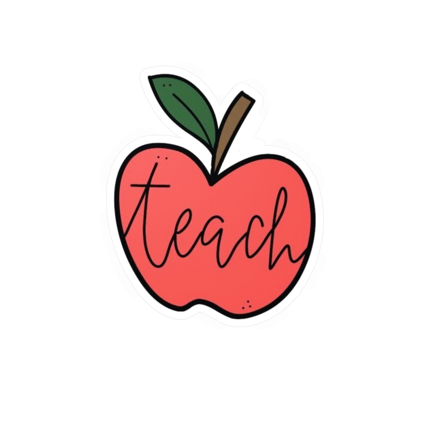 Teacher Apple Sticker