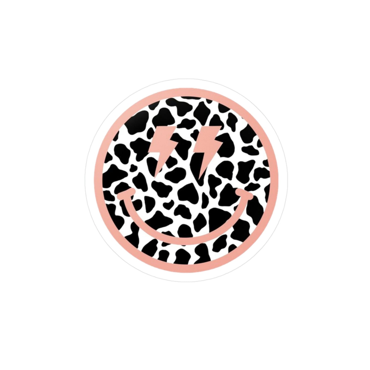 Cowhide Smiley Sticker