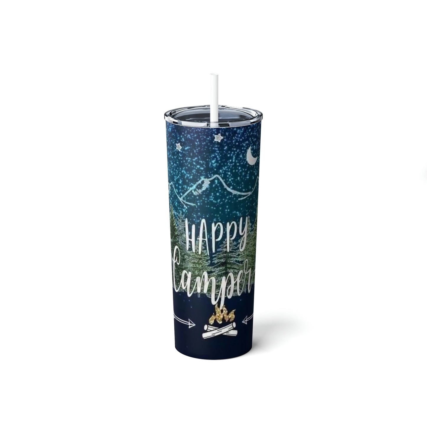 Happy Camper - Skinny Tumbler