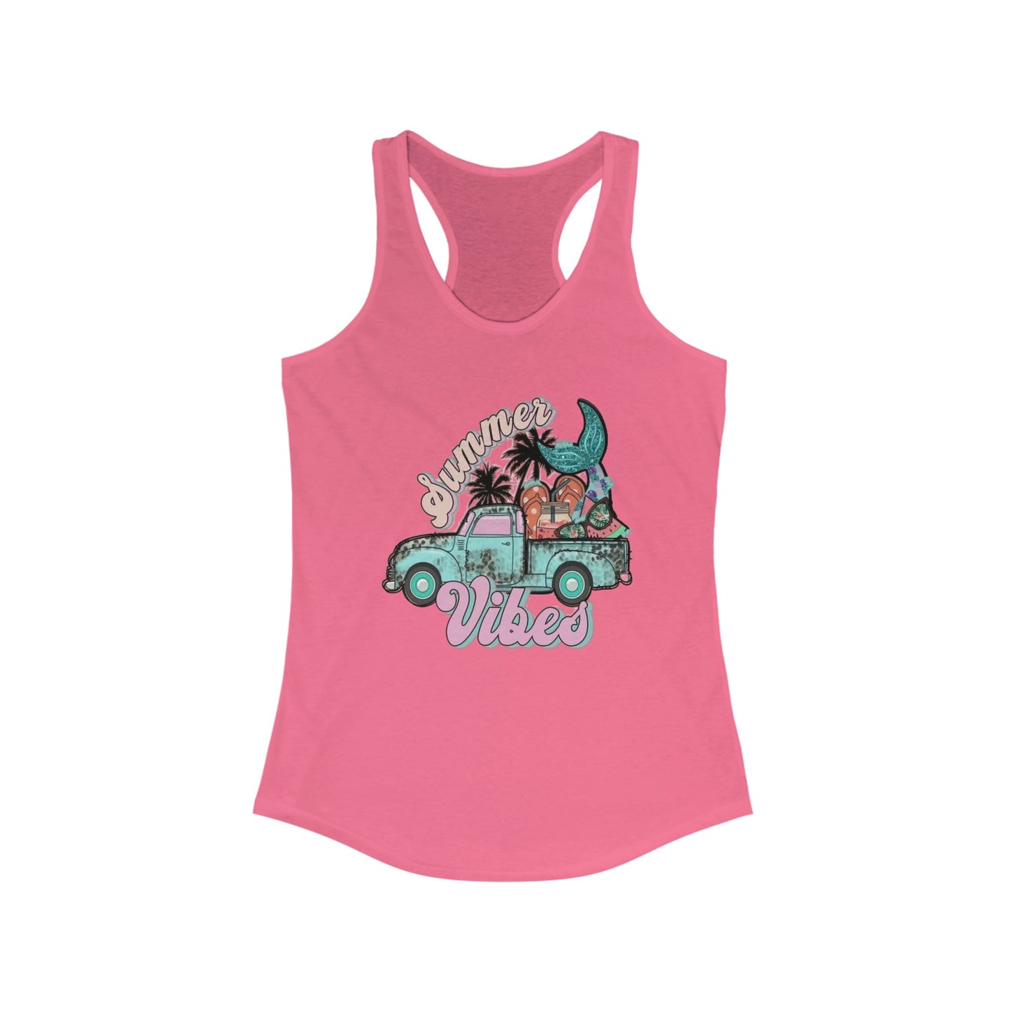 Summer Vibes Truck Racerback Tank