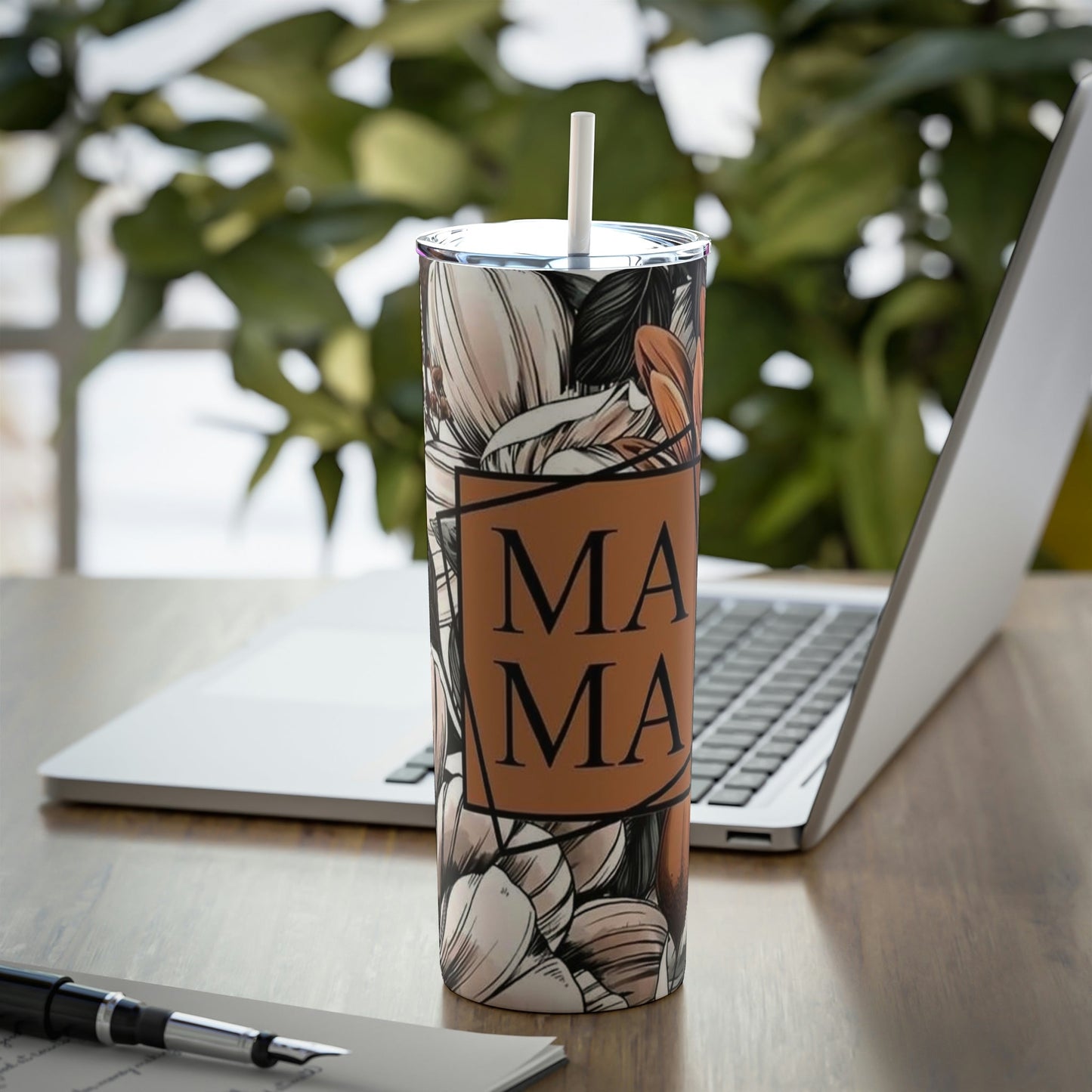 Floral Mama - Skinny Tumbler